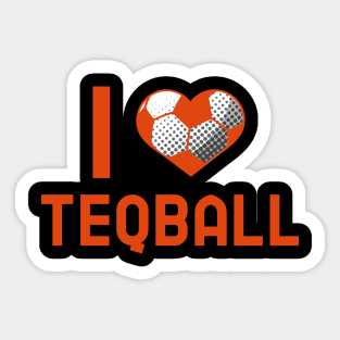 I Love Teqball Sticker